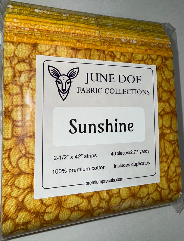 June Doe Fabric Collections - Sunshine - 40-Strip Pack