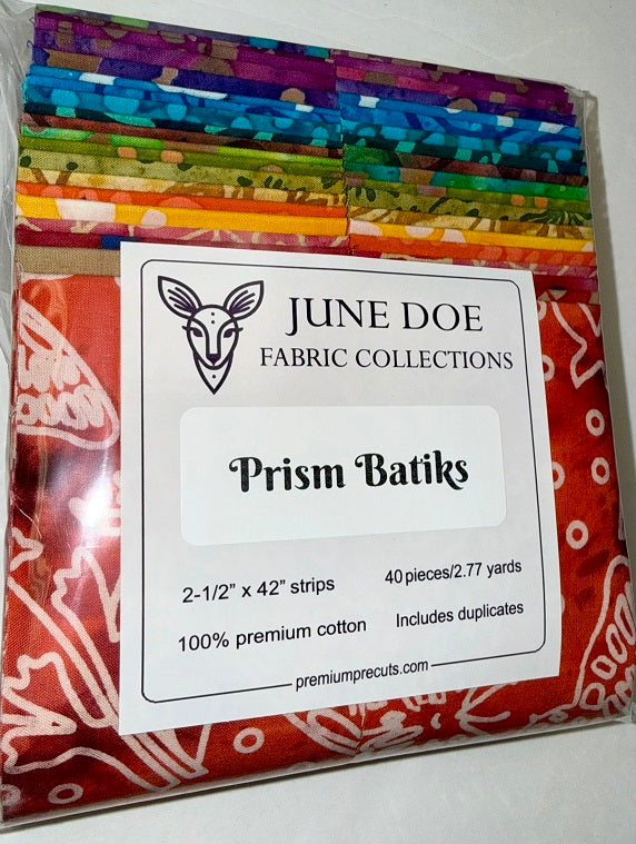 June Doe Fabric Collections - Prism Batiks - 40-Strip Pack