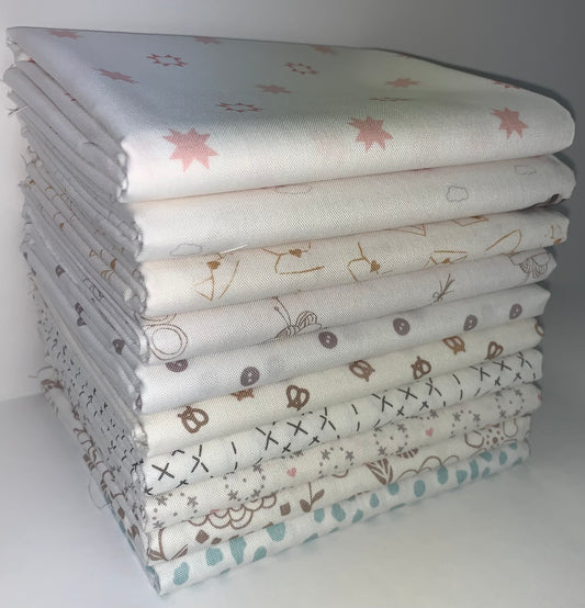 Riley Blake "Hush Hush 2" Half-yard Bundle - 10 Fabrics, 5 Total Yards