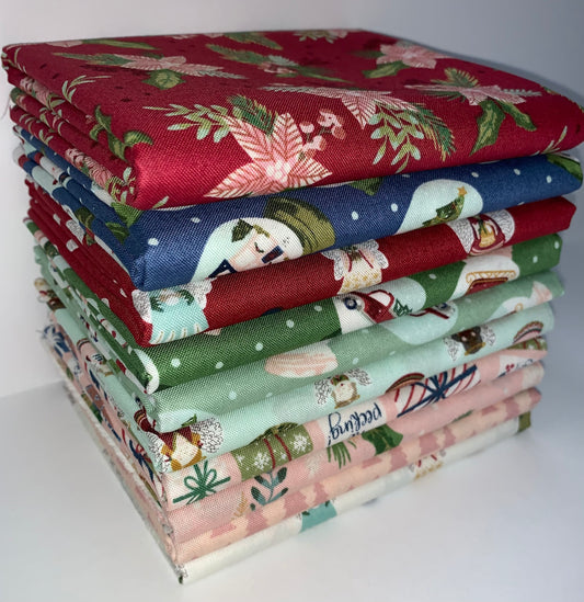 Riley Blake "Christmas Village" Half-yard Bundle - 10 Fabrics, 5 Total Yards