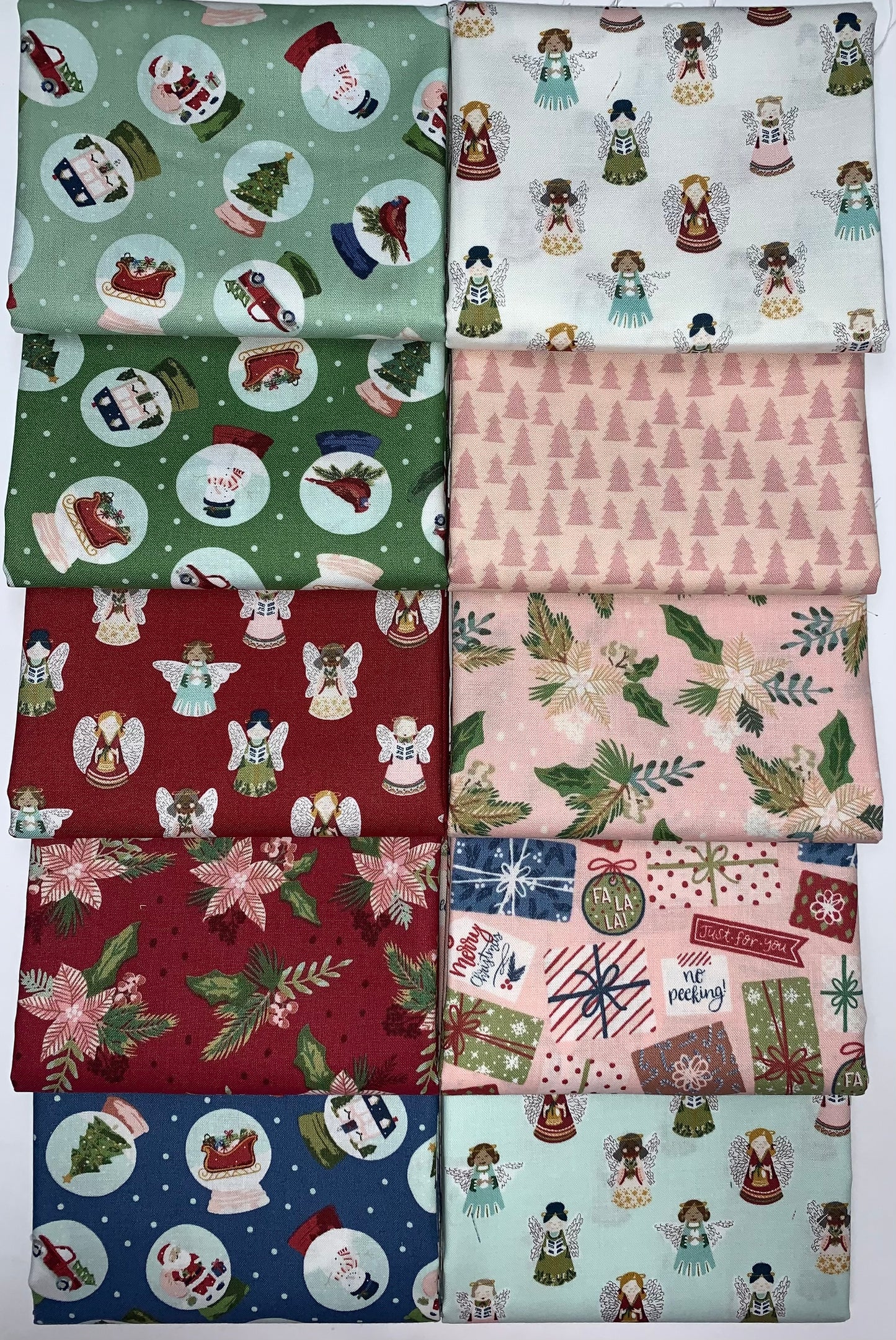 Riley Blake "Christmas Village" Half-yard Bundle - 10 Fabrics, 5 Total Yards