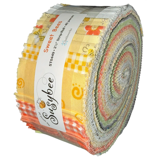 Clothworks - Sweet Bees - 40 Strip Roll