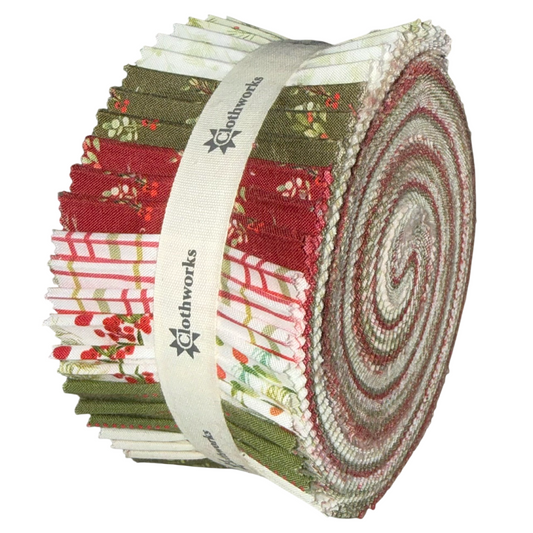 Clothworks - Very Berry Christmas - 40 Strips