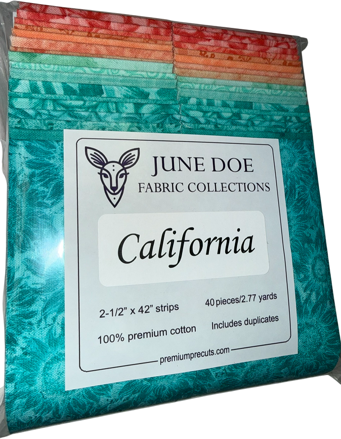 June Doe Fabric Collections - California - 40-Strip Pack