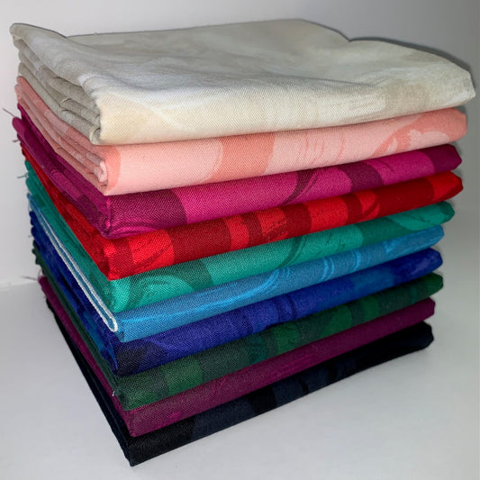Robert Kaufman "Brushy" Half-Yard Bundle - 10 Fabrics, 5 Total Yards