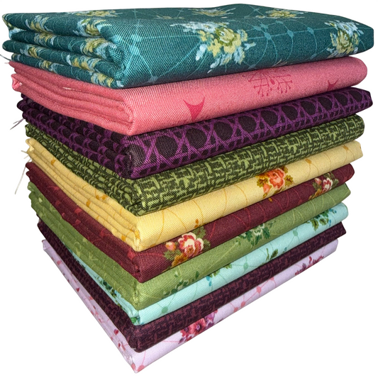 Andover "Nonna Natale" Half-yard Bundle - 10 Fabrics, 5 Total Yards
