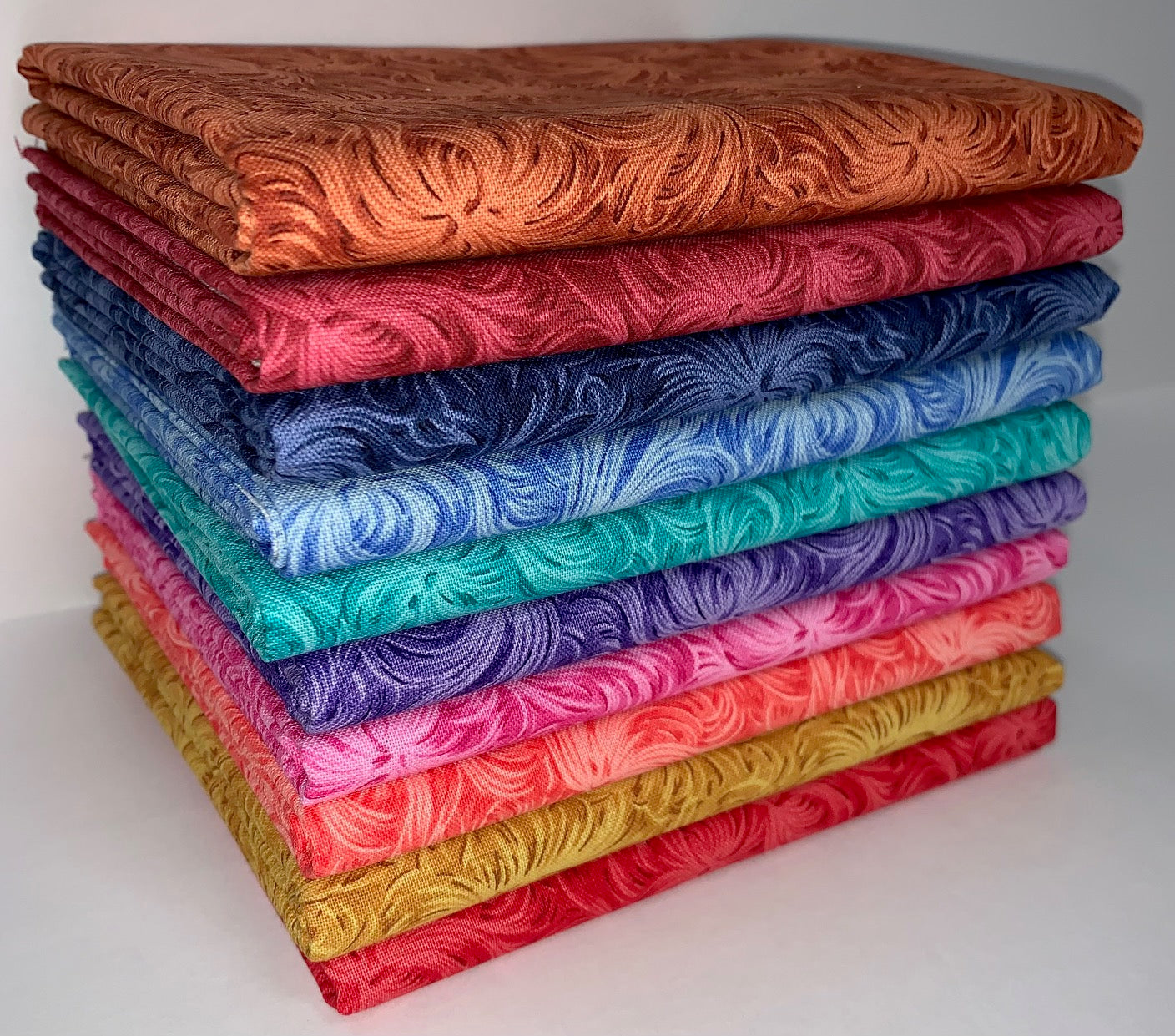 Feathered Roses Half-Yard Bundle - 10 Fabrics, 5 Total Yards