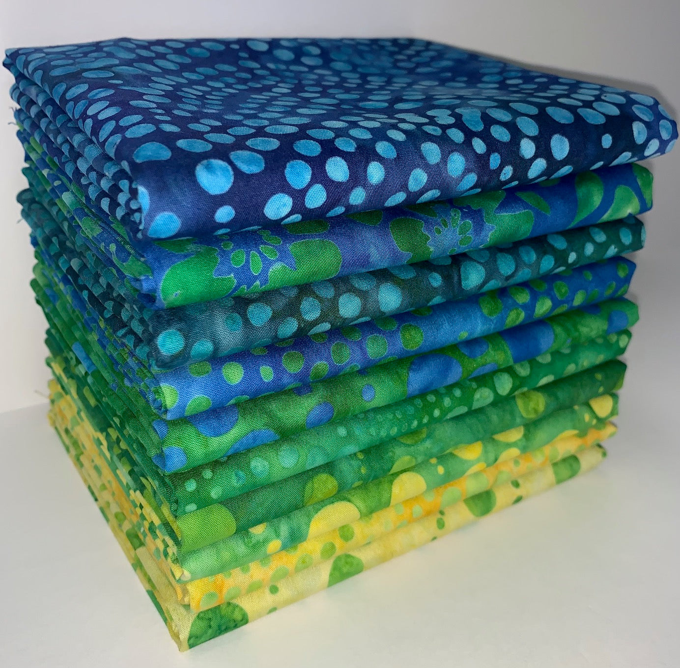 Robert Kaufman Artisan Batik "Dottie" Half-yard Bundle - 10 Fabrics, 5 Total Yards