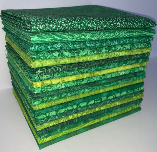 Jade Jewels Fat Quarter Bundle - 20 Fabrics, 20 Total Fat Quarters