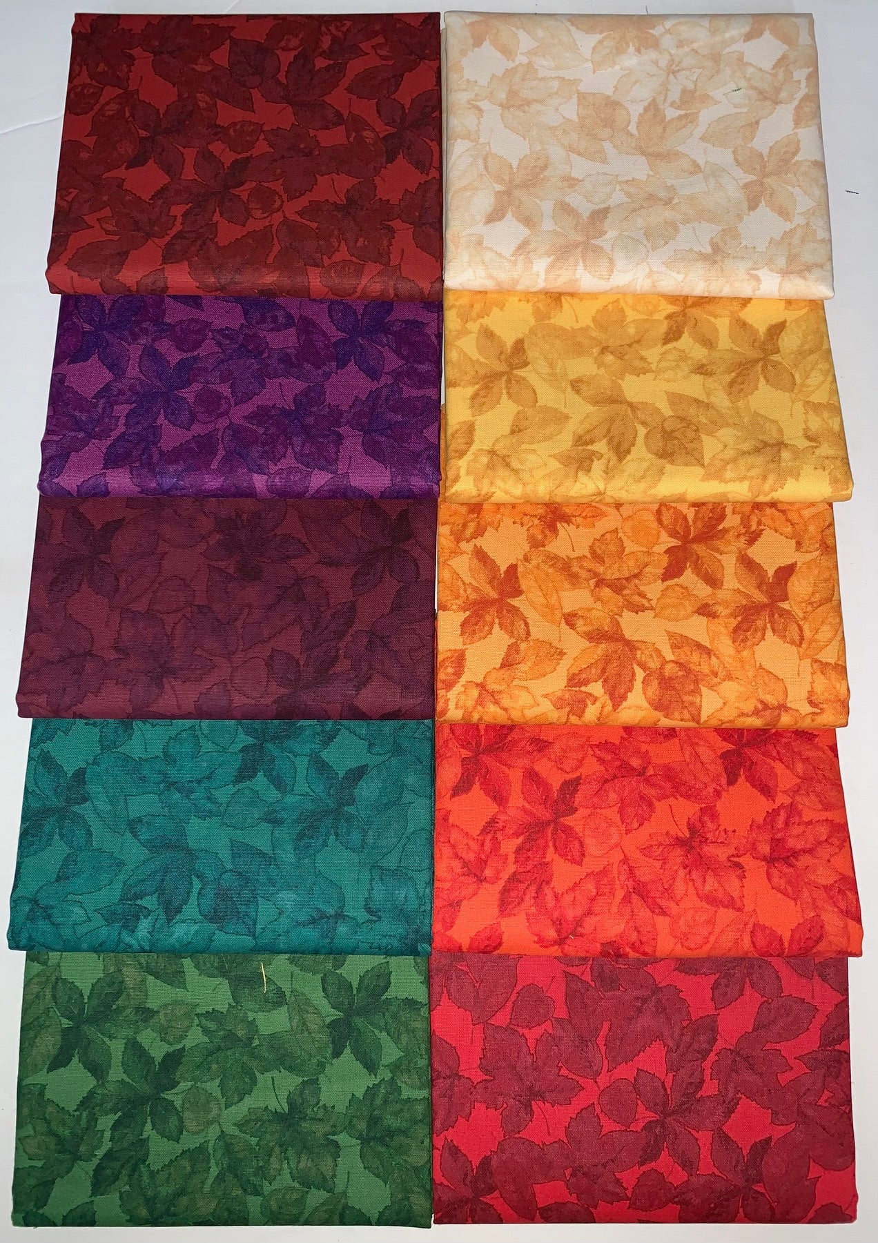 Leaves Half-yard Bundle - 10 Fabrics, 5 Total Yards