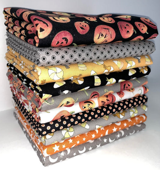Riley Blake "Fright Delight" Half-yard Bundle - 10 Fabrics, 5 Total Yards