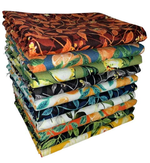 RJR "Citrus Garden" Half-yard Bundle - 10 Fabrics, 5 Total Yards