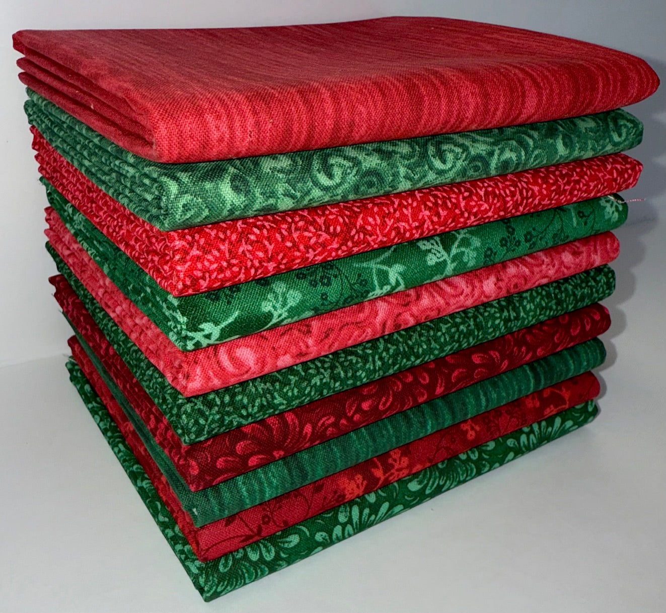 Holiday Half-Yard Bundle - 10 Fabrics, 5 Total Yards