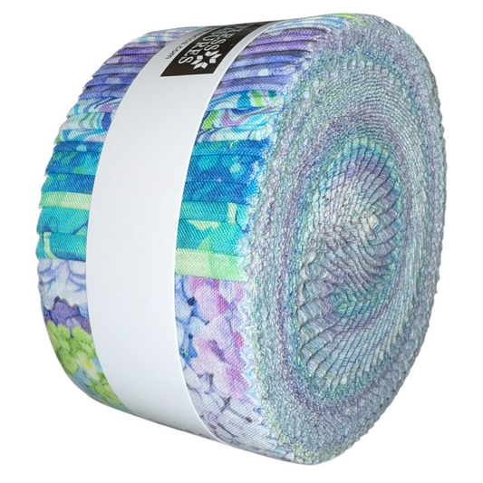 Timeless Treasures - Hydrangea Dream By Chong-a Hwang - 40 2.5" Strips/Jelly Roll