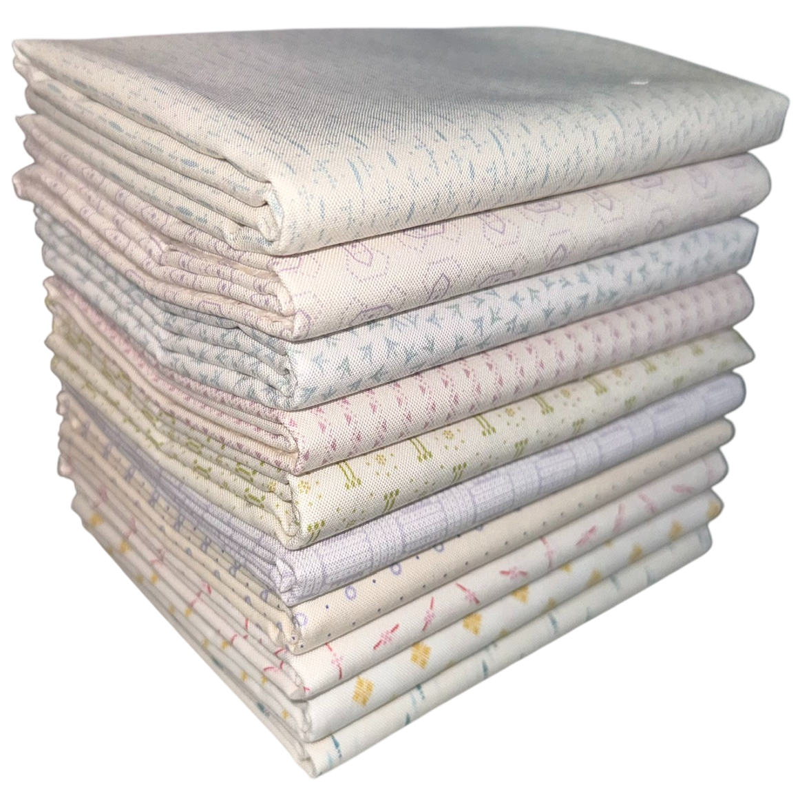 Half-yard Bundle - Andover/Makower UK "Dewdrops" - 10 Fabrics, 5 Total Yards