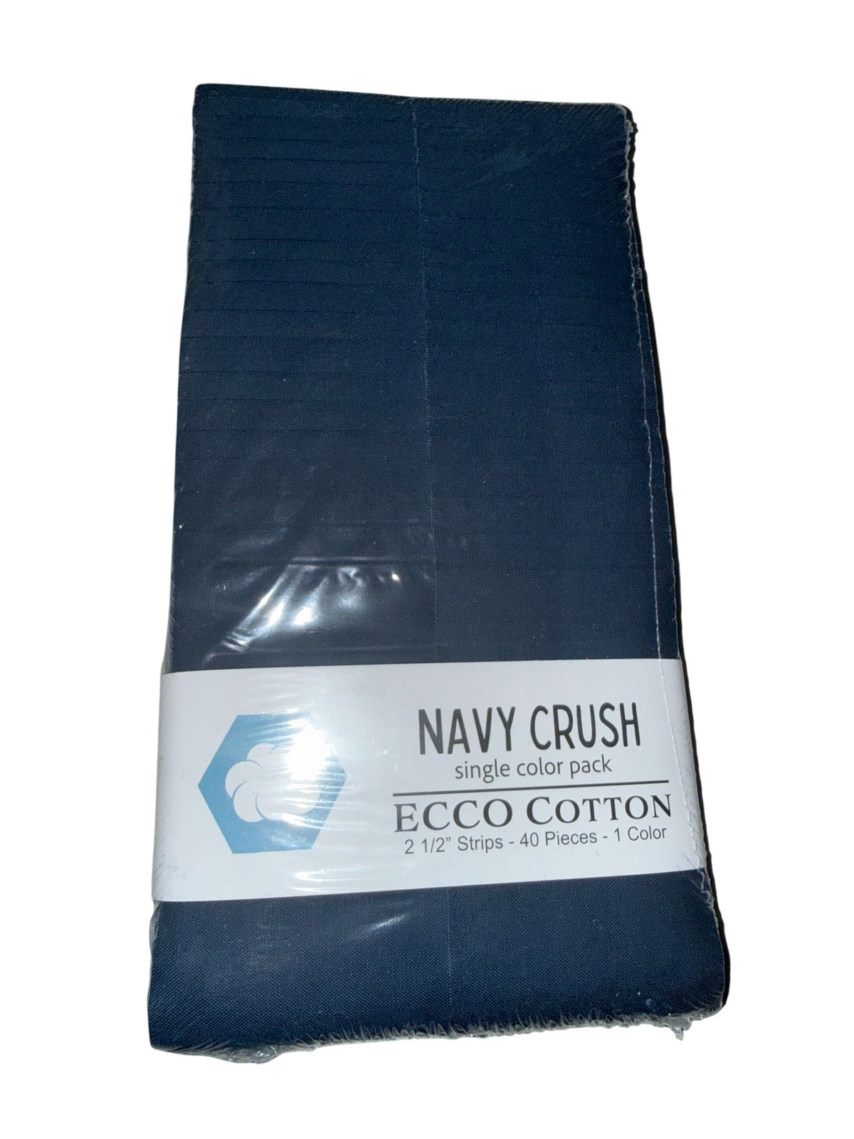 Lumin Fabrics/Ecco Cotton Solids - Navy Crush - 40 Total Strips