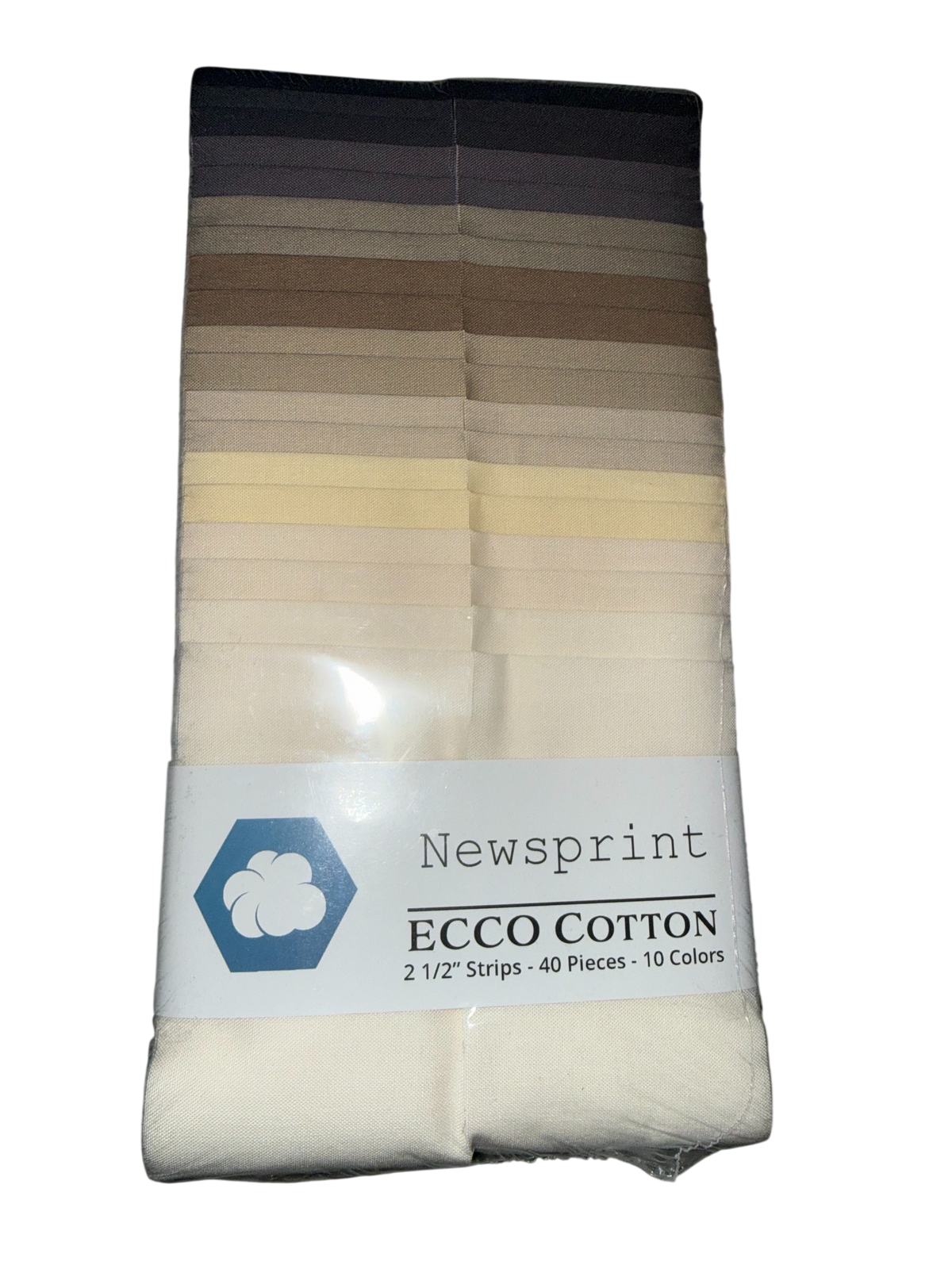 Lumin Fabrics/Ecco Cotton - Newsprint - 40 Total Strips