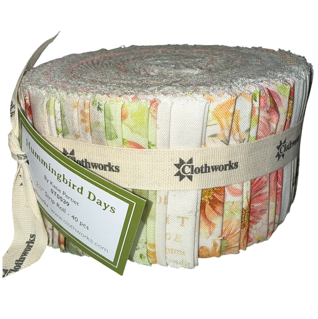 Clothworks - Hummingbird Days - 40 Strip Jelly Roll