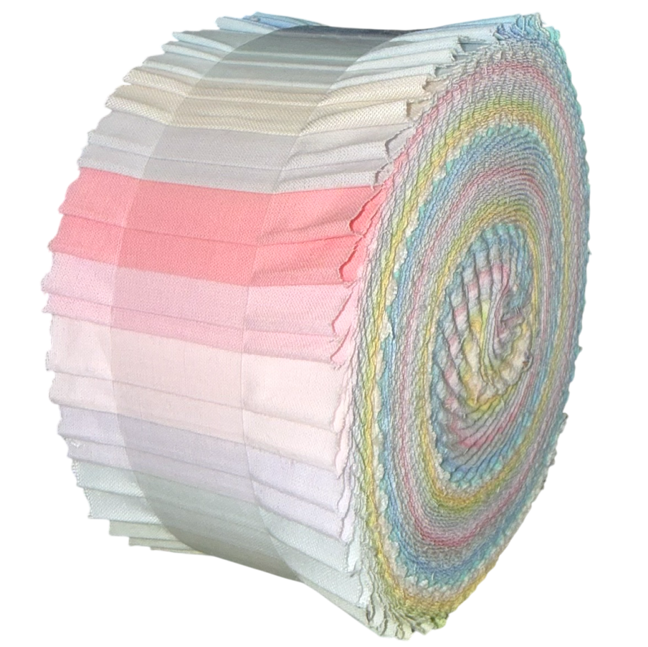 Clothworks American Made Brand - Pastel Solids - 40 Strip Jelly Roll