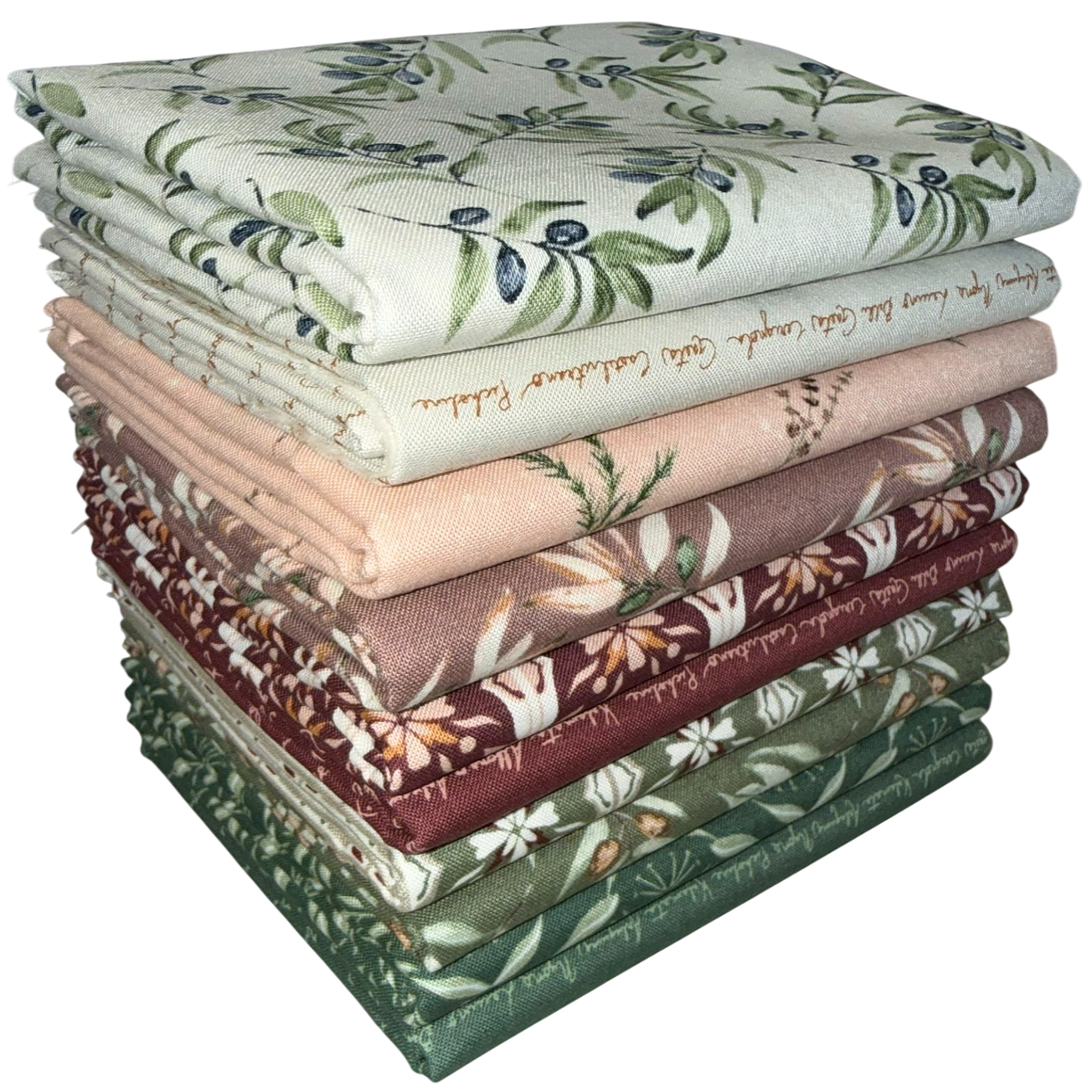 Riley Blake "Olive Grove" Half-yard Bundle - 10 Fabrics, 5 Total Yards