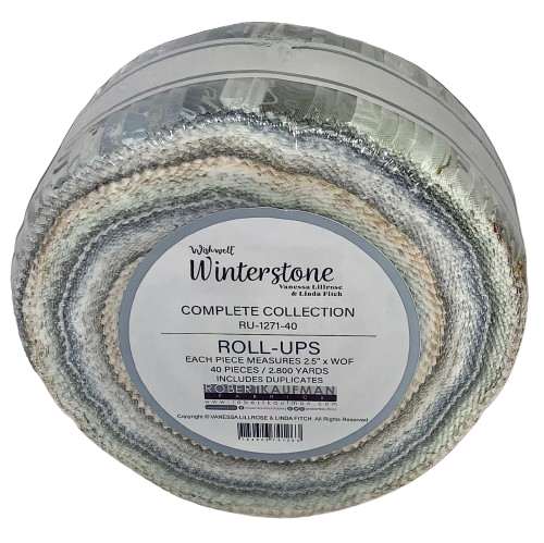 Robert Kaufman Winterstone (Wishwell) Roll-up - 40 Strip Roll