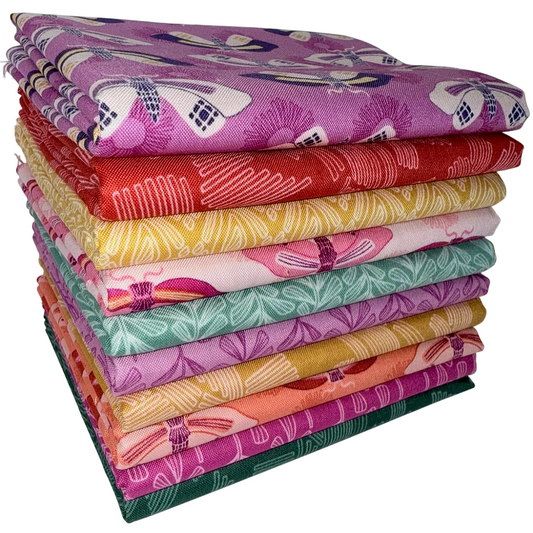 Half-yard Bundle - Andover/Makower UK "Wandering" - 10 Fabrics, 5 Total Yards