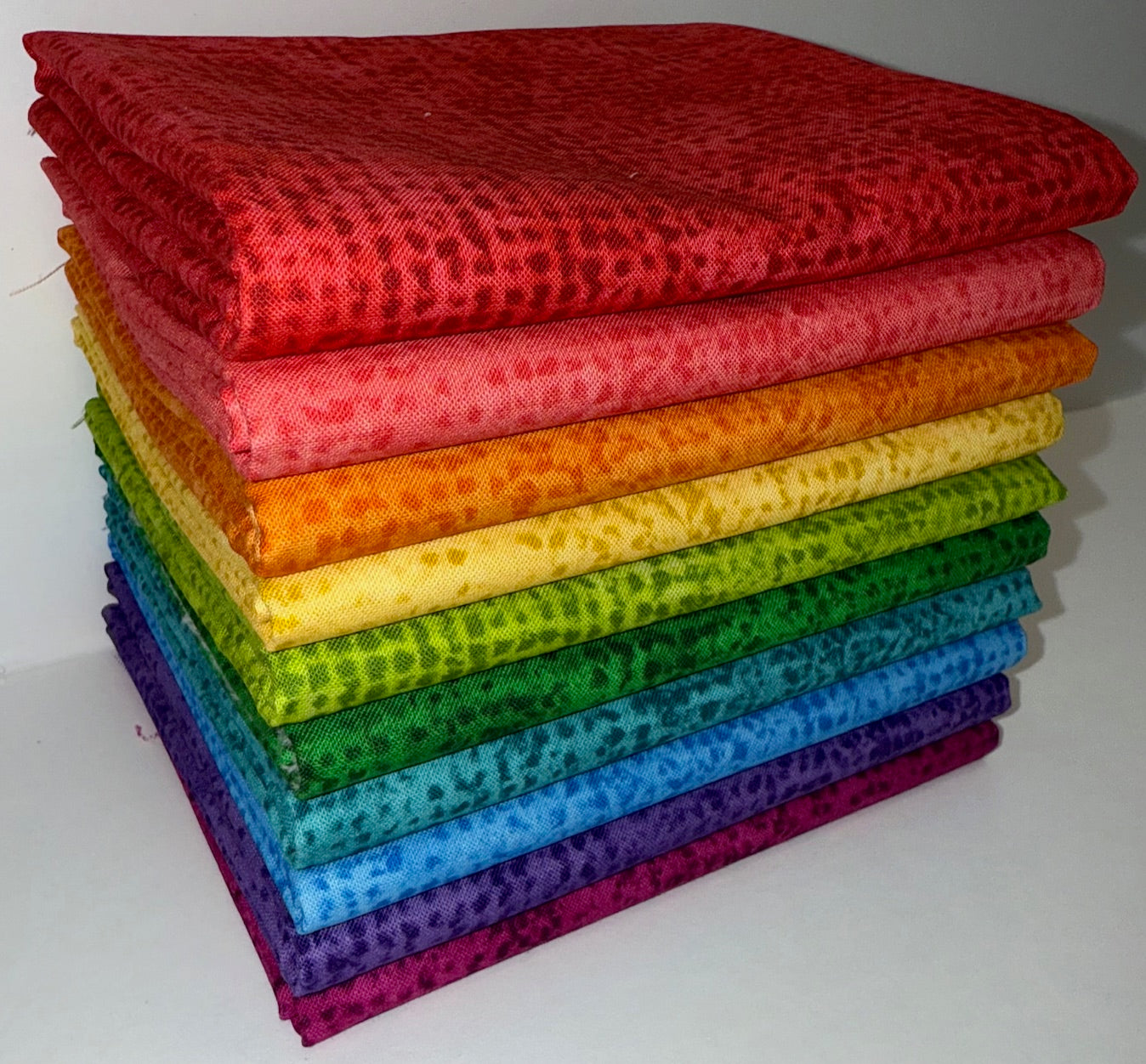 Andover/Makower UK "Tic Tac (Warm)"  Half-yard Bundle - 10 Fabrics, 5 Total Yards