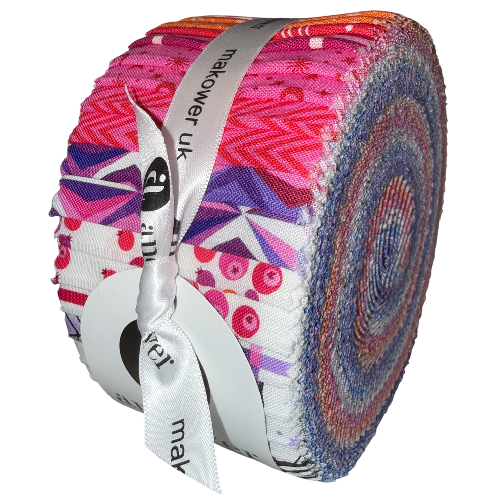 Andover/Makower UK - Perfect Day Double Scoops - 40 2.5" Strips/Jelly Roll