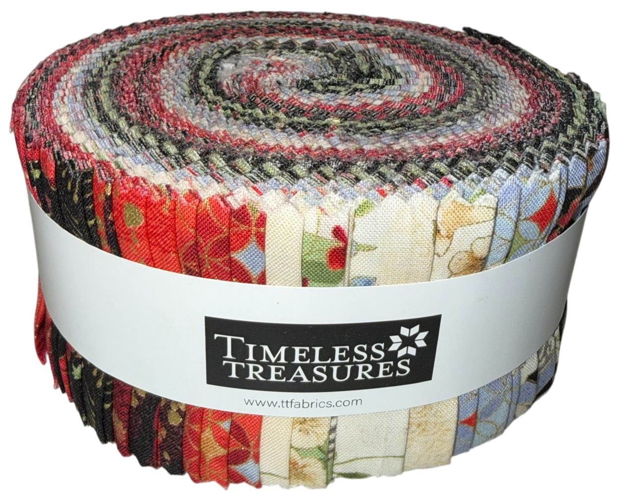 Timeless Treasures - Imperial Bloom by Chong-a Hwang - 40 2.5" Strips/Jelly Roll