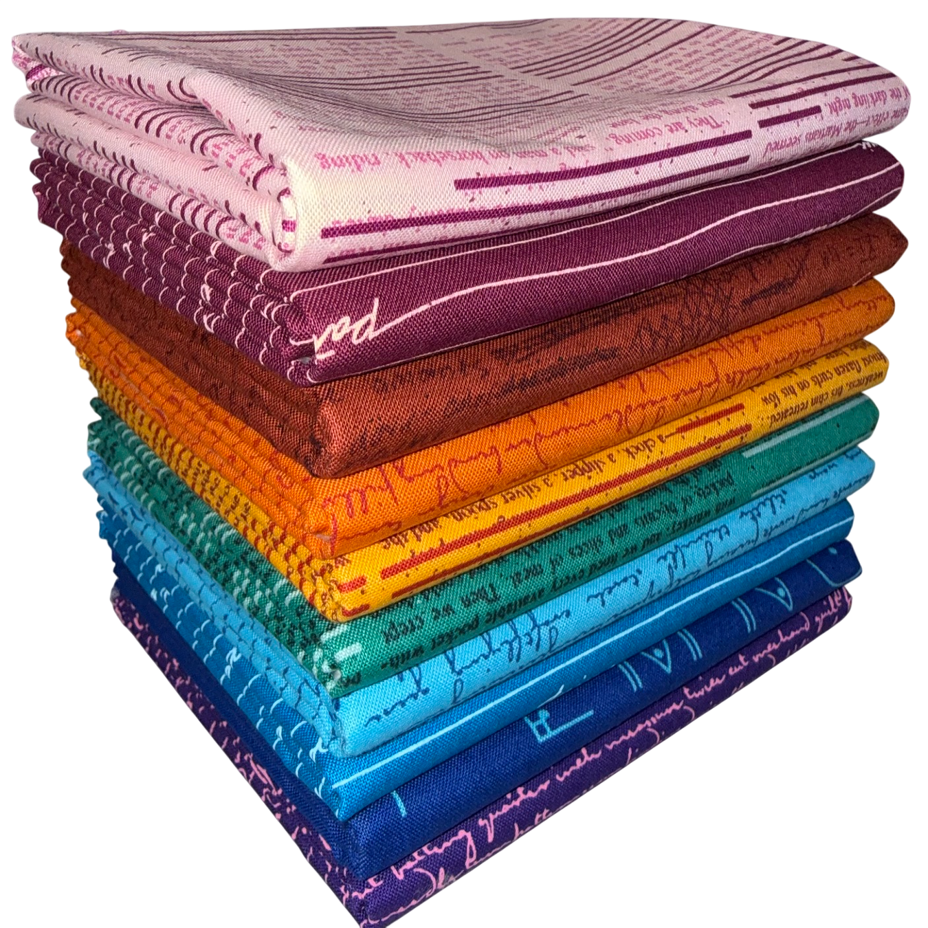 Andover "Scrawl" Half-yard Bundle - 10 Fabrics, 5 Total Yards