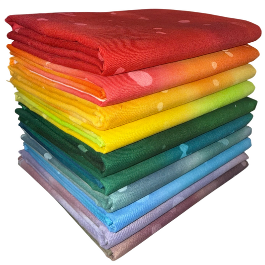 Clothworks "Kinkame Opal" Half-yard Bundle - 10 Fabrics, 5 Total Yards