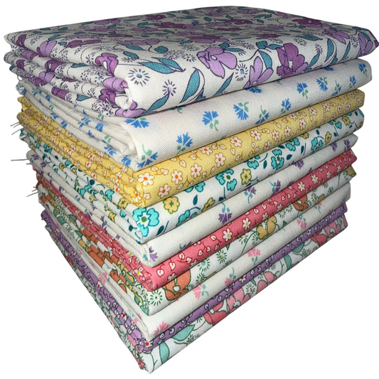 Robert Kaufman "Little Blossoms" Half-Yard Bundle - 10 Fabrics, 5 Total Yards