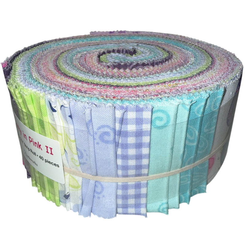Clothworks - Pretty In Pink II - 40 Strip Jelly Roll