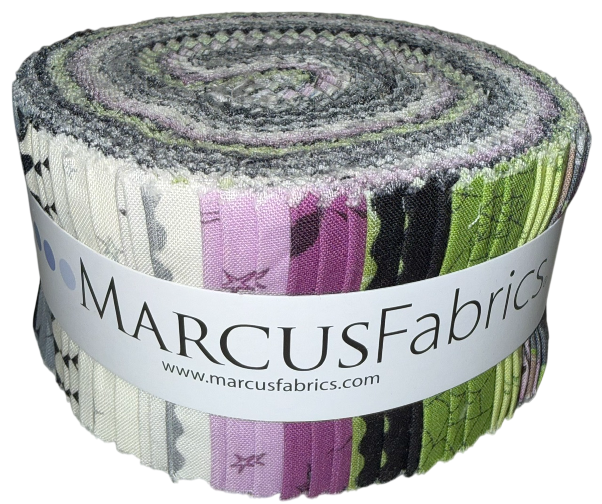Marcus Fabrics - Simply Wicked By Deb Grogan - 40 2.5" Strips