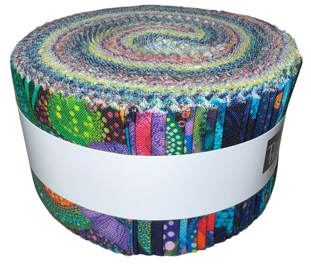 Timeless Treasures - Jubilant by Chong-a Hwang - 40 2.5" Strips/Jelly Roll