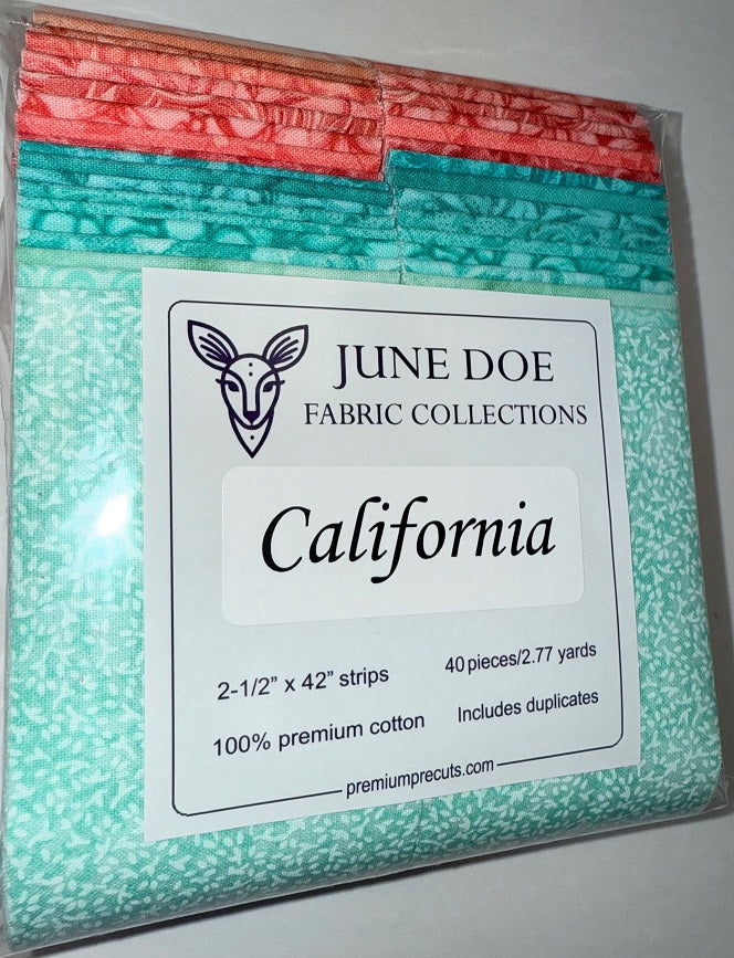 June Doe Fabric Collections - California- 40-Strip Pack