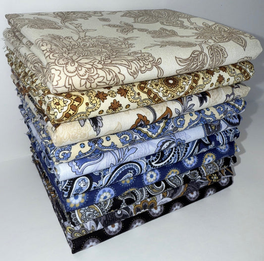 Benartex "The Drawing Room" Half-Yard Bundle - 10 Fabrics, 5 Total Yards