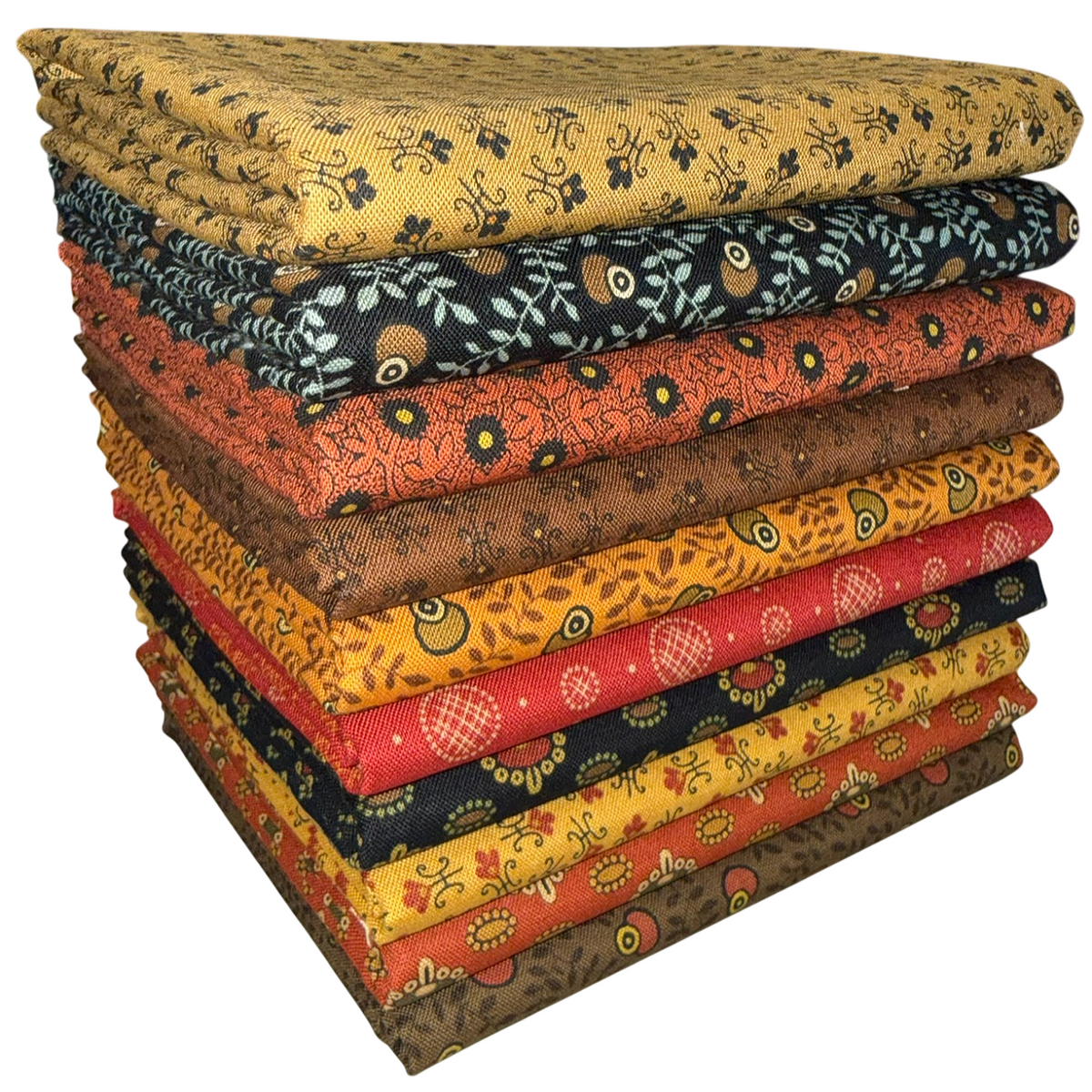 Half-yard Bundle - Andover/Makower UK "Jamestown" by Jo Morton - 10 Fabrics, 5 Total Yards