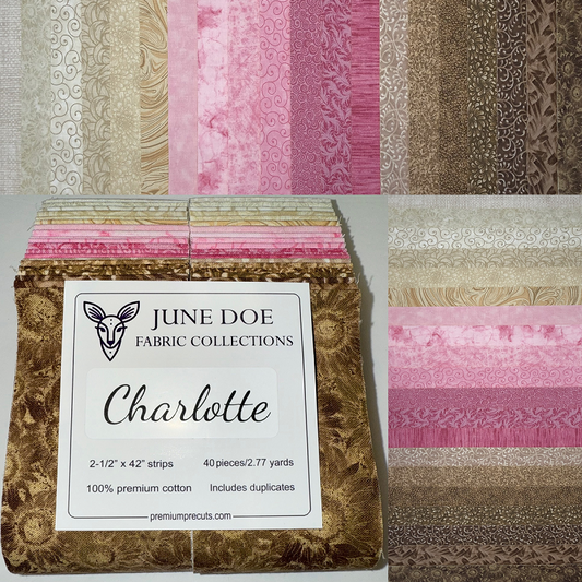 June Doe Fabric Collections - Charlotte - 40-Strip Pack