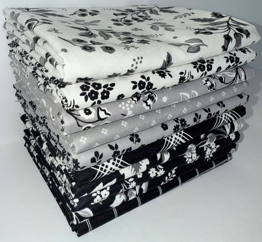 Riley Blake "Midnight Meadow" Half-yard Bundle - 10 Fabrics, 5 Total Yards