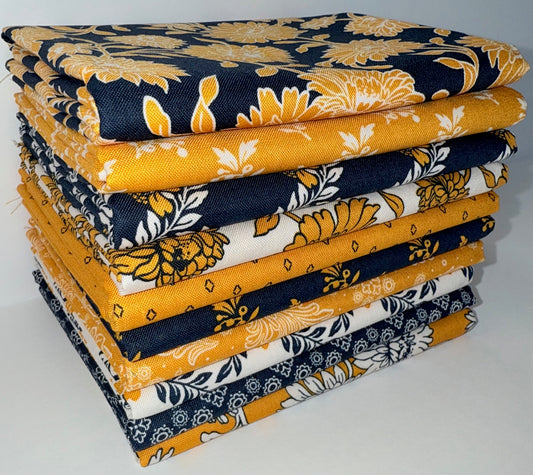 Riley Blake "Cheddar At Twilight" Half-yard Bundle - 10 Fabrics, 5 Total Yards