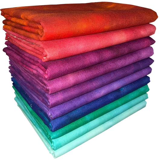 Half-yard Bundle - P&B Textiles "Color Stories" - 10 Fabrics, 5 Total Yards