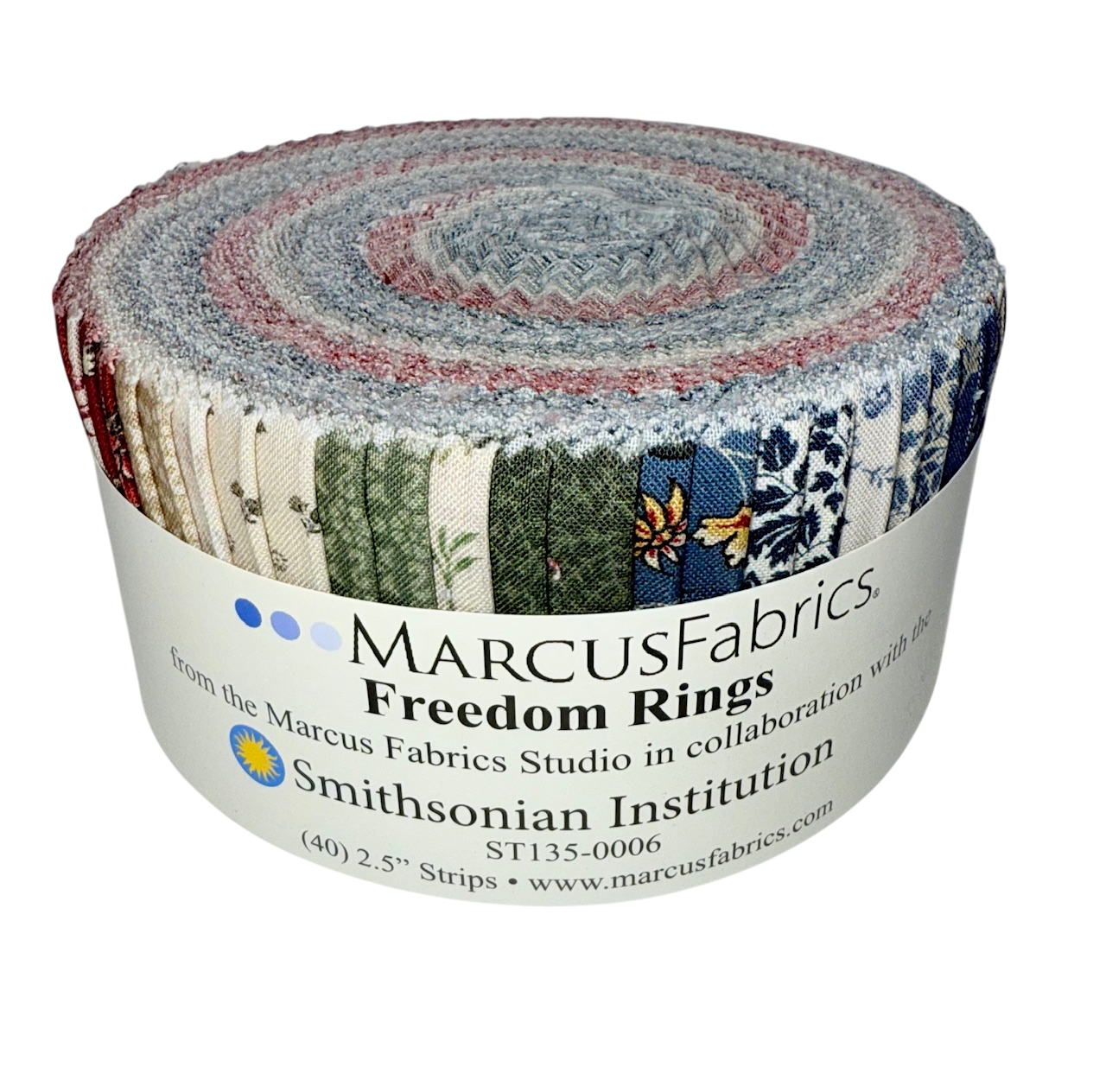 Marcus Fabrics - Freedom Rings (Smithsonian Institute) - 40 2.5" Strips/Jelly Roll