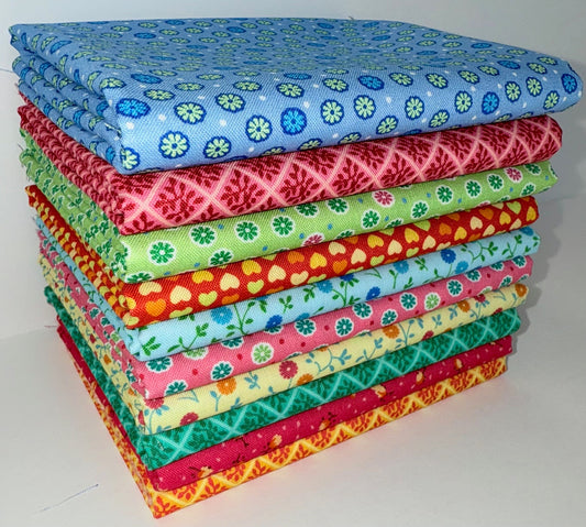 Marcus Fabrics "Sunny Days" Half-yard Bundle - 10 Fabrics, 5 Total Yards