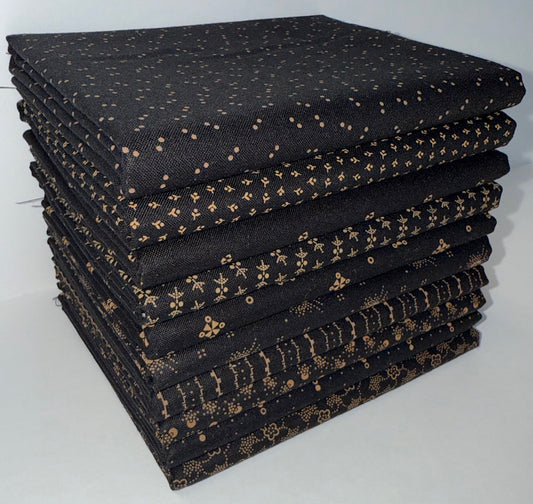 Andover "Espresso" Half-yard Bundle - 10 Fabrics, 5 Total Yards