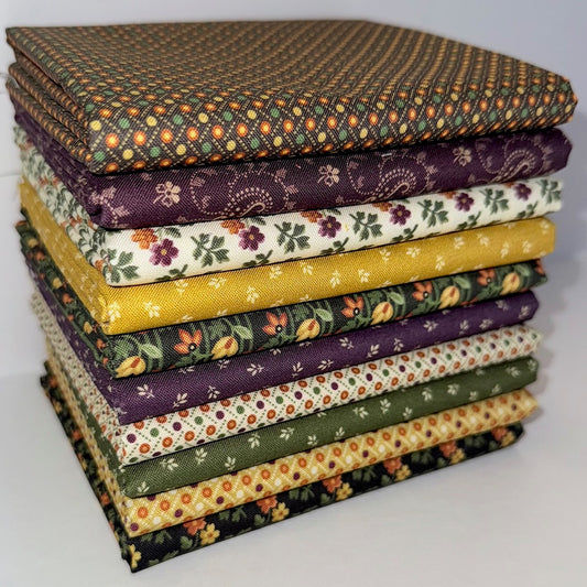 Marcus Fabrics "Autumn Delight" Half-yard Bundle - 10 Fabrics, 5 Total Yards
