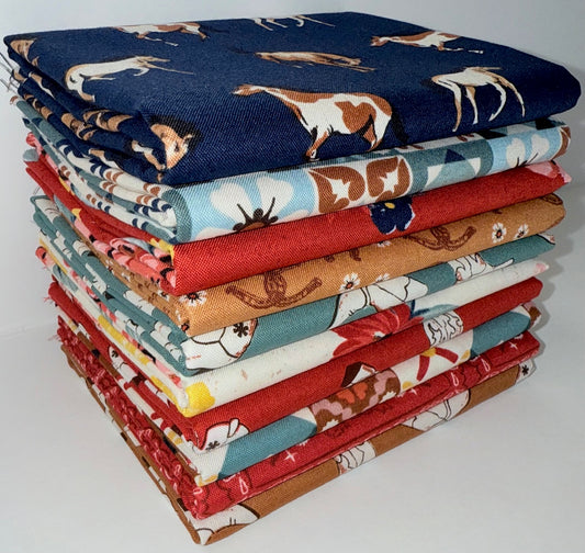 Riley Blake "Wild Rose" Half-yard Bundle - 10 Fabrics, 5 Total Yards