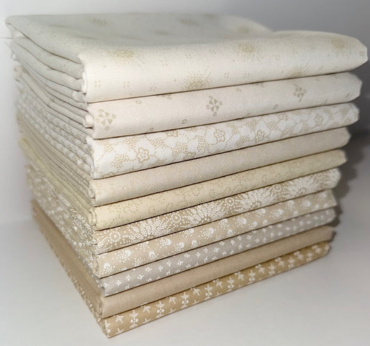Andover "Latte" Half-yard Bundle - 10 Fabrics, 5 Total Yards