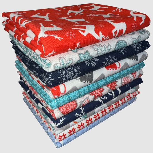 Benartex "Nordic Cabin" Half-Yard Bundle - 10 Fabrics, 5 Total Yards