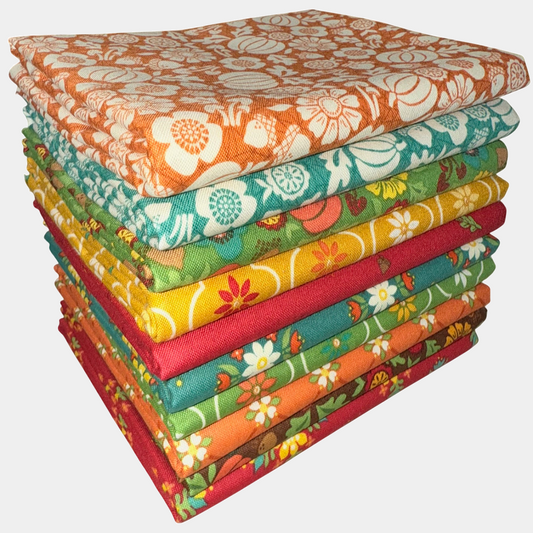 Riley Blake "Autumn Afternoon" Half-yard Bundle - 10 Fabrics, 5 Total Yards